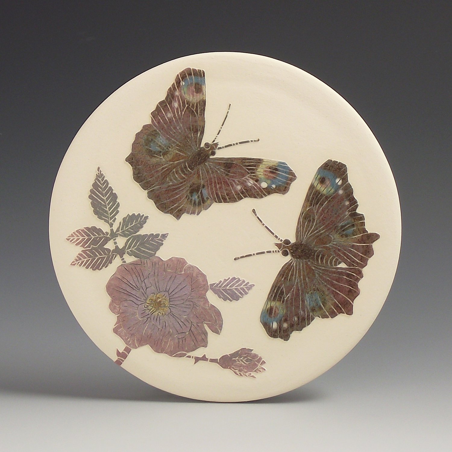 Image of Peacock butterfly art card