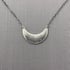 Sterling Silver Prairie Flower Narrow Crescent Necklace Image 3