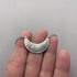 Sterling Silver Prairie Flower Narrow Crescent Necklace Image 2
