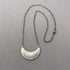 Sterling Silver Prairie Flower Narrow Crescent Necklace Image 4