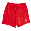 Red Aero Logo Embroidered Shorts 
