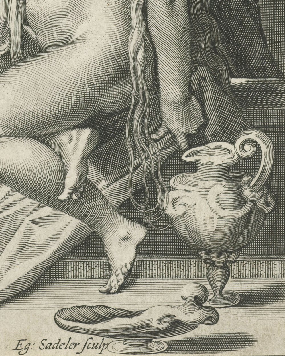 "Venus combs her hair" (1580 - 1629)