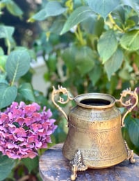 Image 2 of Large Vintage brass pot