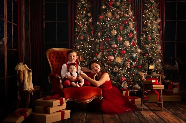 Image of Santa sessions $200 total, $100(+tax) due now. 