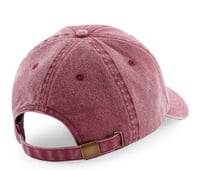 Image 3 of "Gorra BANDERAS RACING", granate desgastado