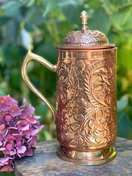 Image of Copper water Jug/ vase 