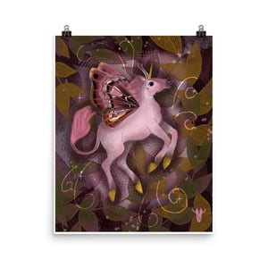 Unicorn Fae Art Poster