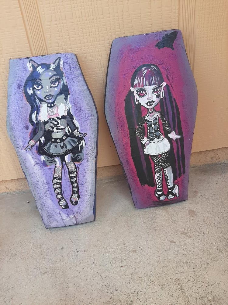 Image of Monster Fashion Doll Coffins (2) 
