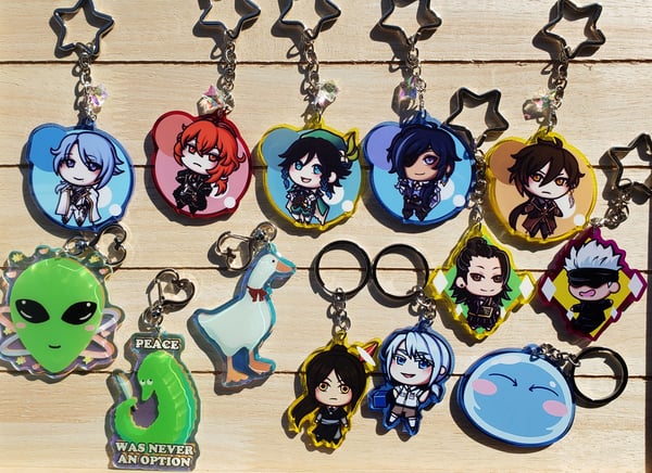 Image of 2.5 in Acrylic Charms