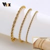Charming Flash Twisted Rope Chain Bracelets 