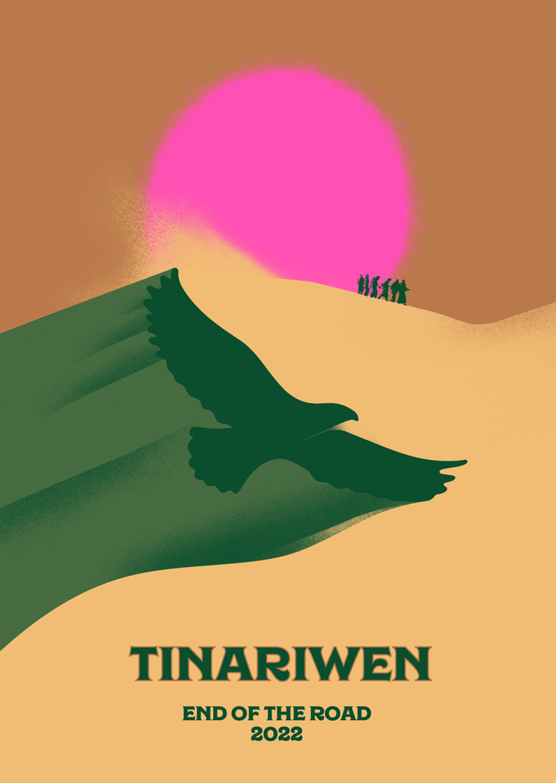 Image of Tinariwen Screenprinted Gigposter