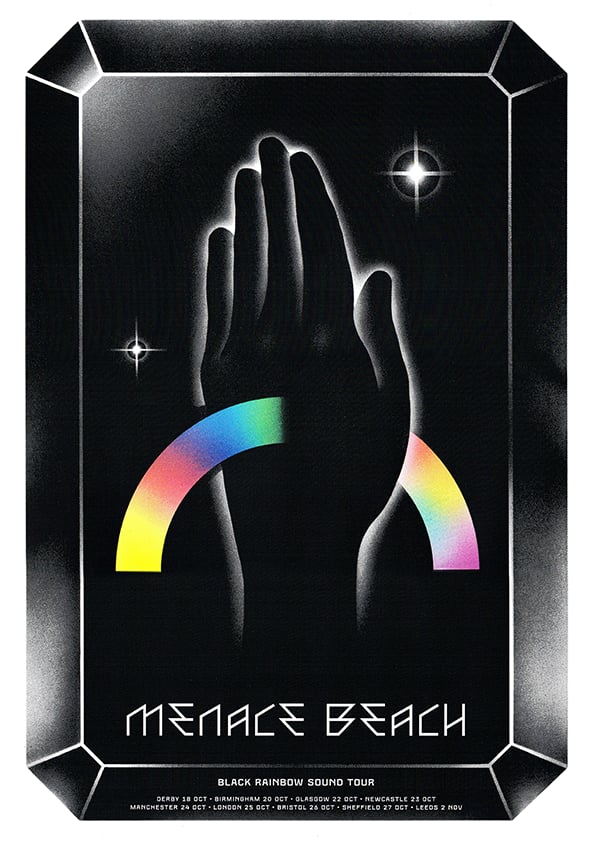 Image of Menace Beach Screenprinted Tour Poster