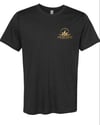 Men's Black Tee with Gold AWK logo