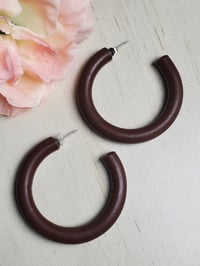 Image 4 of Earrings | Aretes Semi Hoops