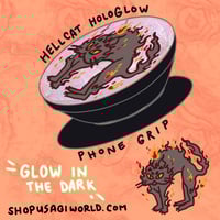 Image 4 of HellCat Holo-glow Phone Pop Grip