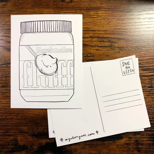 Image of color-your-own fluff postcards (10 pack)