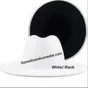 Black/White Fedora Hats 
