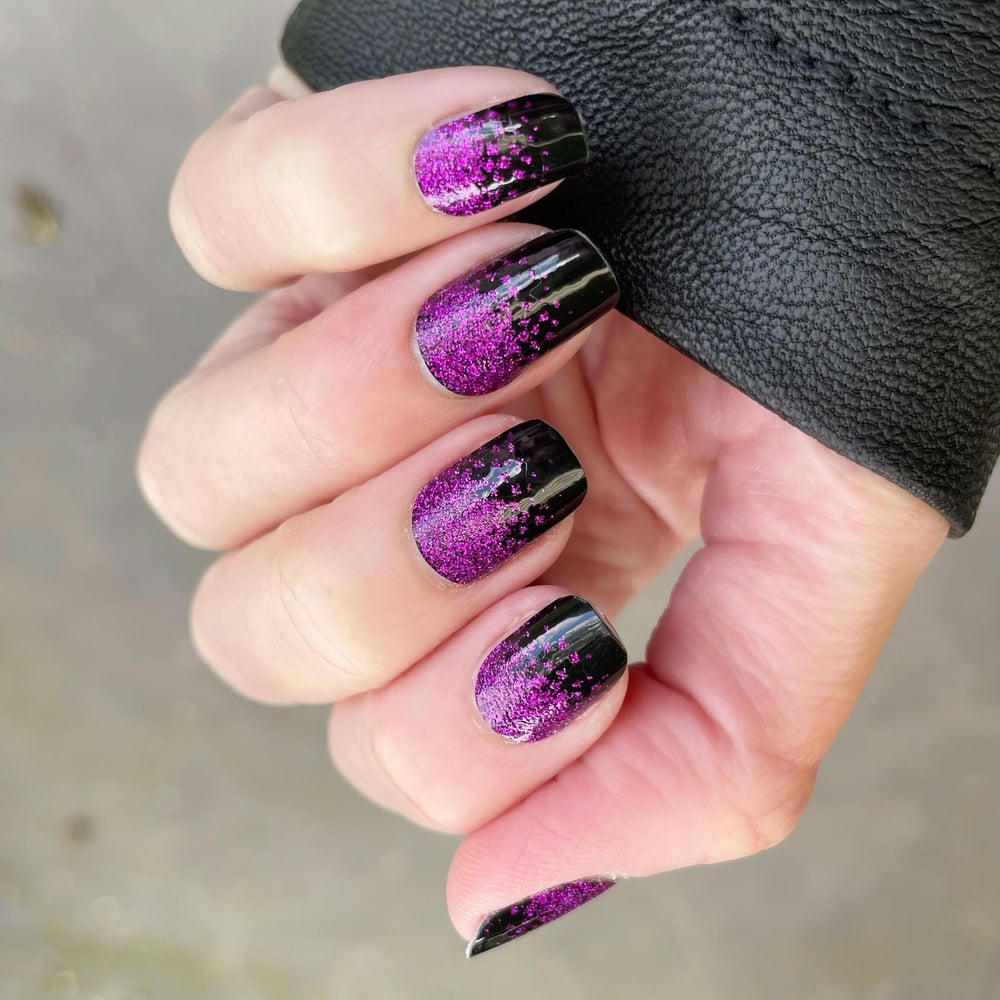 Purple Dip Nail Polish Strip