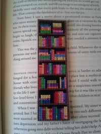 Bookshelf Bookmark Cross Stitch Pattern Chart