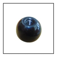 Image 2 of Ball Lever Knob, Cabinet Knob in Black Plastic with threaded hole or Stud M4,M6 and M8