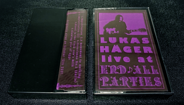 Image of NEW: LUKAS HÄGER Live at End All Parties (CASSETTE)