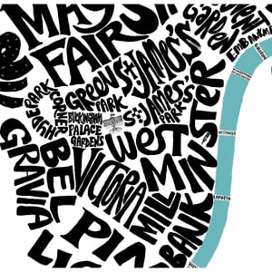 Image of London Borough of Westminster - Districts Type Map