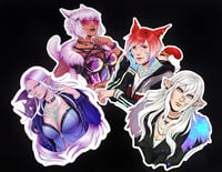 Image 1 of FFXIV Holographic Vinyl Stickers