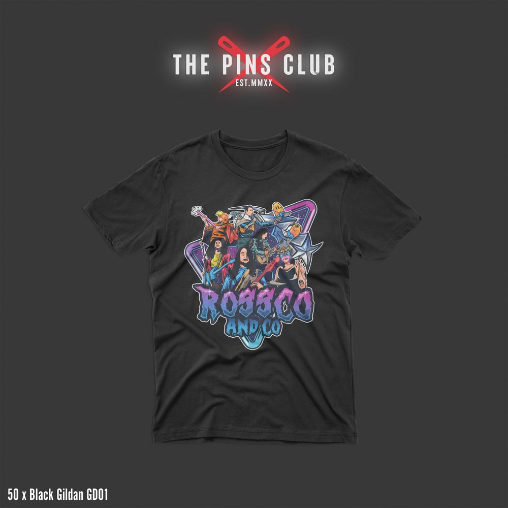 Unisex Rossco (and Co.) Take The Stage Design T-Shirt