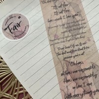 Image 2 of TAD The Amazing Devil Inspired Washi Tape 50 mm Wide || Fair || Inkpot Gods || Blossoms