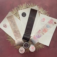 Image 5 of TAD The Amazing Devil Inspired Washi Tape 50 mm Wide || Fair || Inkpot Gods || Blossoms