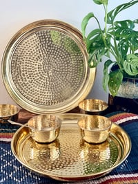 Image 1 of Brass Puja thali set/ Dinnerware