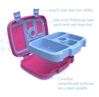Image 3 of Bentgo Kids Prints Leak-Proof Bento Lunch Box Rainbows and Butterflies