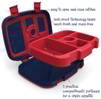 Image 5 of Bentgo Kids Prints Leak-Proof Bento Lunch Box Space Rockets