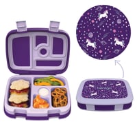 Image 1 of Bentgo Kids Prints Leak-Proof Bento Lunch Box Unicorns