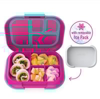 Image 1 of Bentgo Kids Chill Leak-Proof Bento Lunch Box Fuschia / Teal