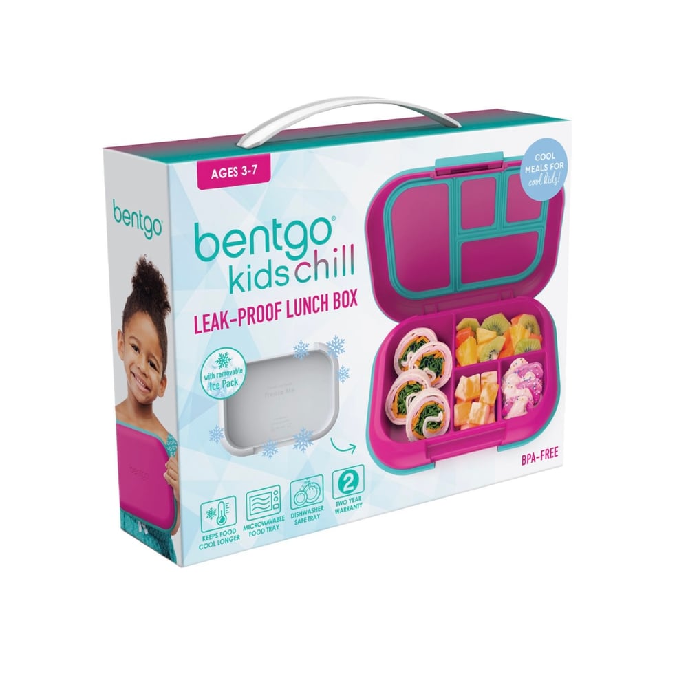 Bentgo Kids Chill Leak-Proof Bento Lunch Box Fuschia / Teal