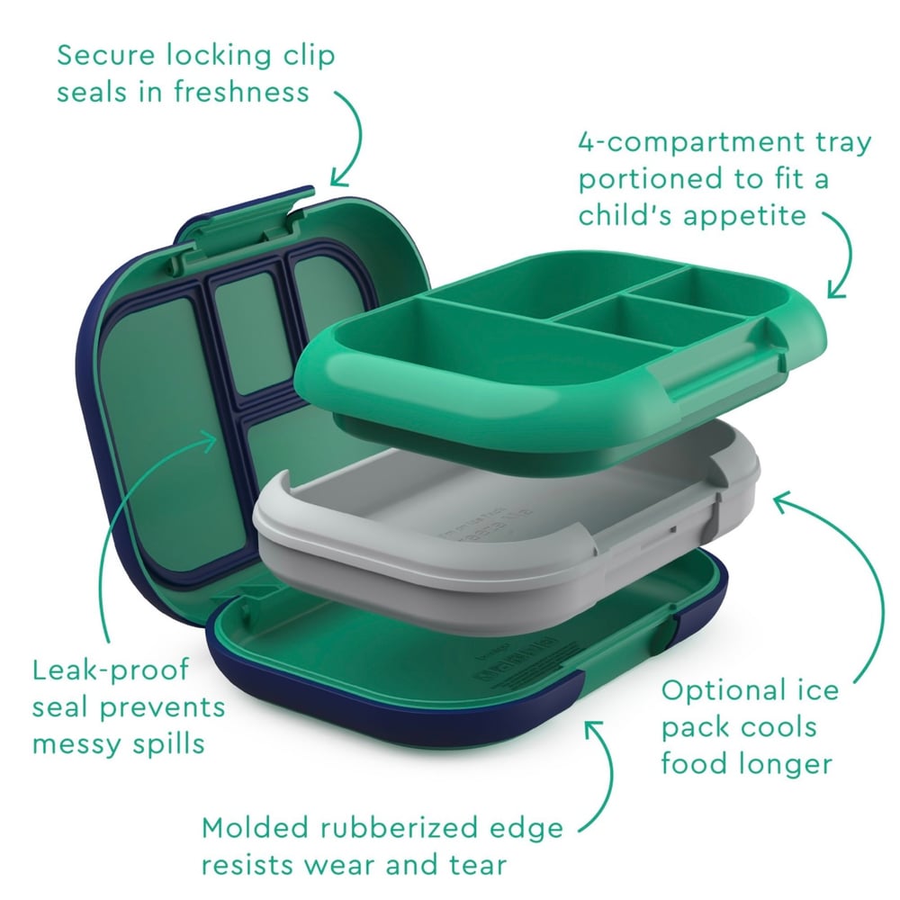 Bentgo Kids Chill Leak-Proof Bento Lunch Box Green / Royal