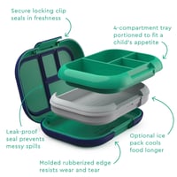 Image 5 of Bentgo Kids Chill Leak-Proof Bento Lunch Box Green / Royal