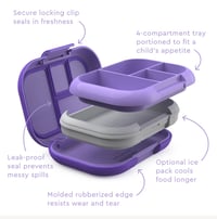 Image 4 of Bentgo Kids Chill Leak-Proof Bento Lunch Box Purple