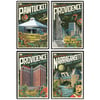 Strange Worlds of When Providence Series 3 – 11 x 17 Framed, Set of 4