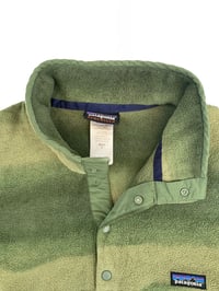 Image 2 of Vintage Patagonia Synchilla Snap T Pullover - Green Stripe 