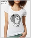 SCOOP NECK TEE ( SM~2XL ) / $22 & UP