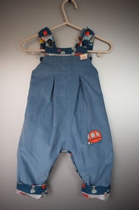 Image of Baby reversible Dungarees - Cars