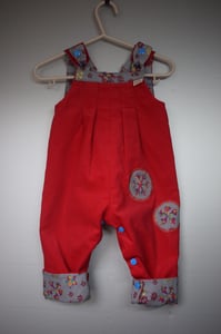 Image of Baby Reversible Dungarees - Stars