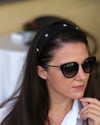 Floral Pearl Hairband / Satin