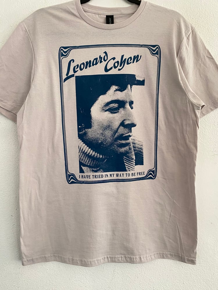 Image of Leonard Cohen t-shirt