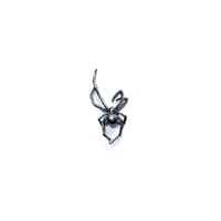 Image 1 of Black Veil + AO Mini Spider lapel pin in sterling silver