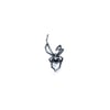 Black Veil + AO Mini Spider lapel pin in sterling silver