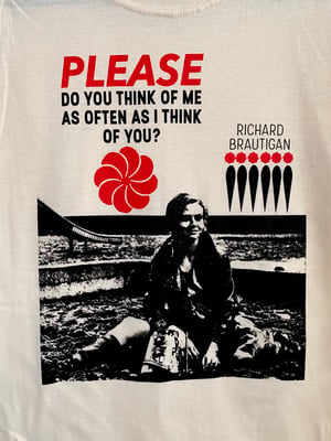 Image of Richard Brautigan t-shirt