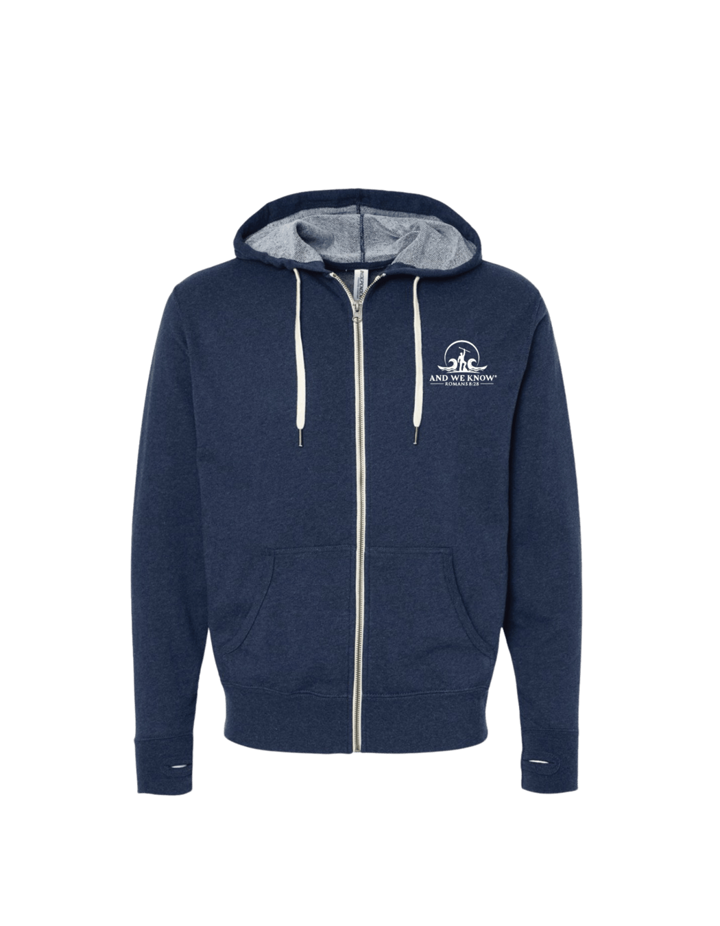 Huxbear Zip Up Hoodie Blue